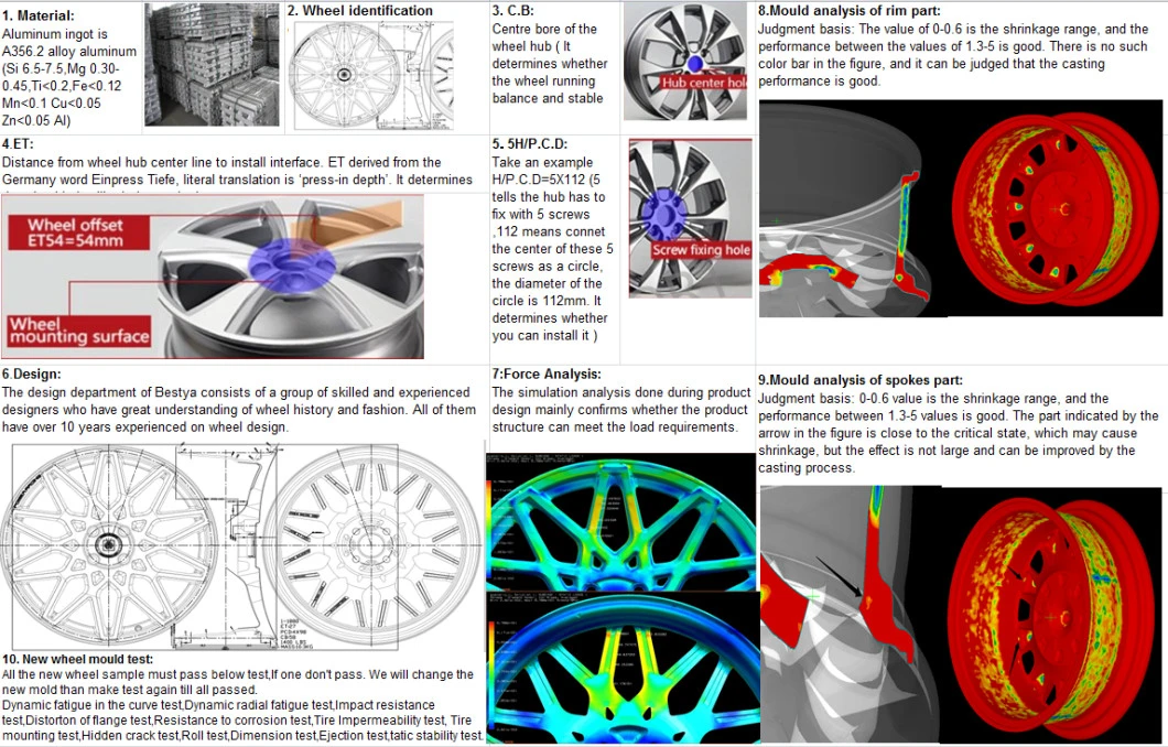 Hyundai/Nissan Wheels Car Wheel Replica Wheel Aluminum Rim Wheel